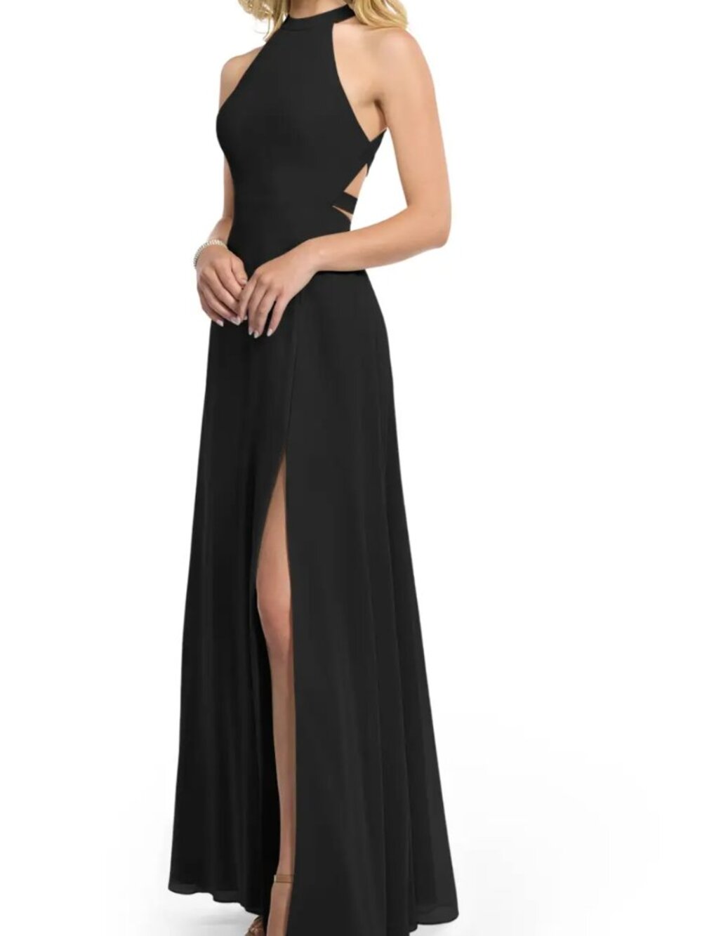 Azazie Clarice Black Bridesmaid Dress